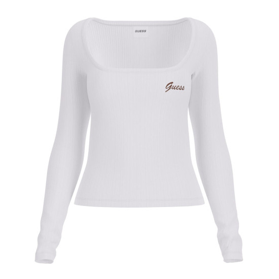Guess Γυναικεία μακρυμάνικη μπλούζα Fabia Long Sleeve Rib Knit-Top